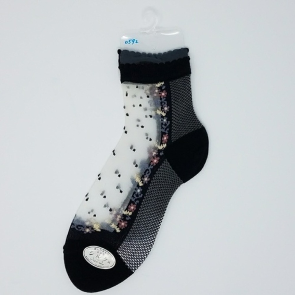 Sexy silk lace ladies socks, MADE IN JAPAN